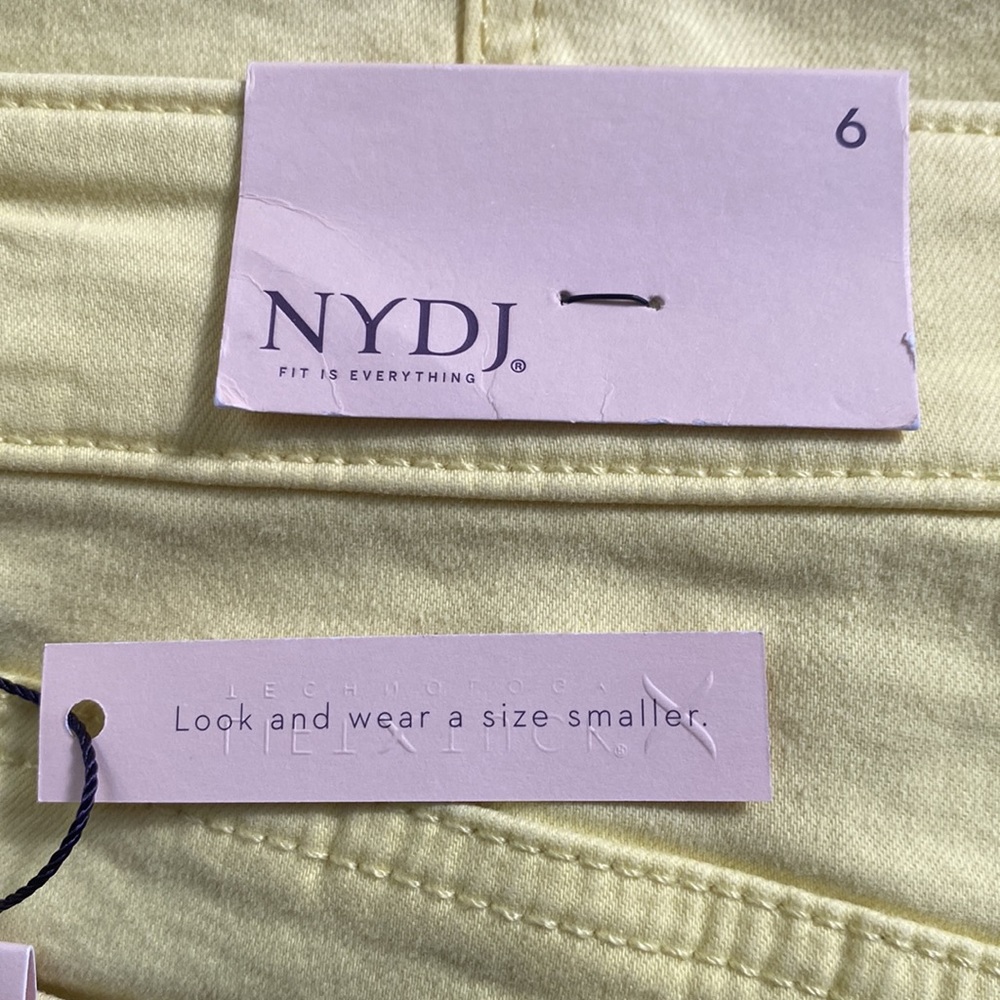 NYDJ Ella Denim Shorts With Side Slits - Picture 9 of 10